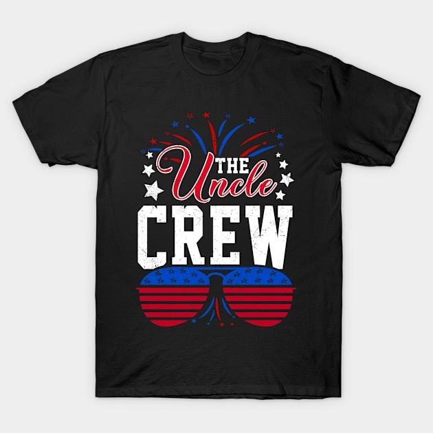 Uncle Crew 4Th Of July Patriotic American Family Matching T-Shirt by ElisamaAmarezw